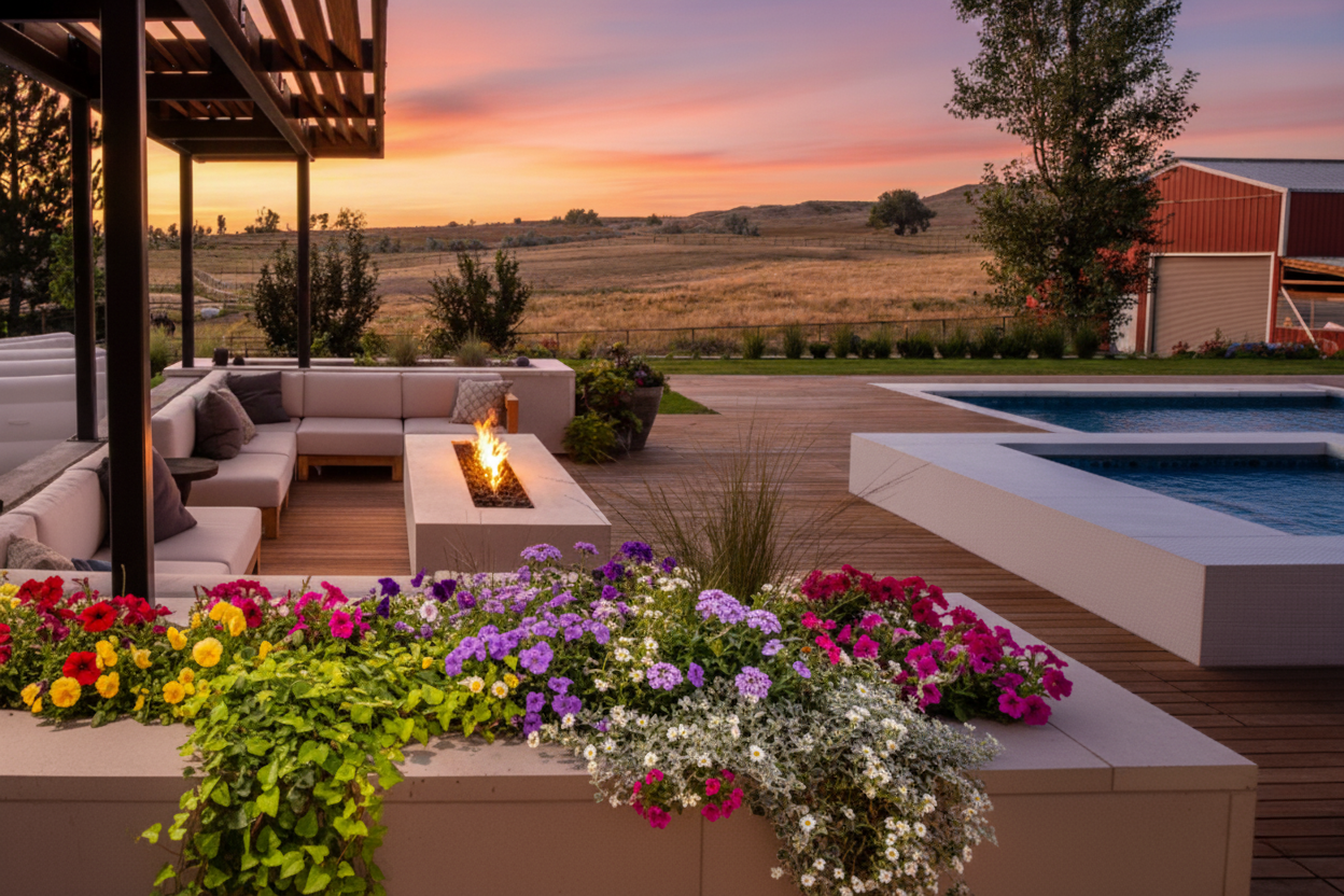 Fire Features project by Native Edge Landscapes
