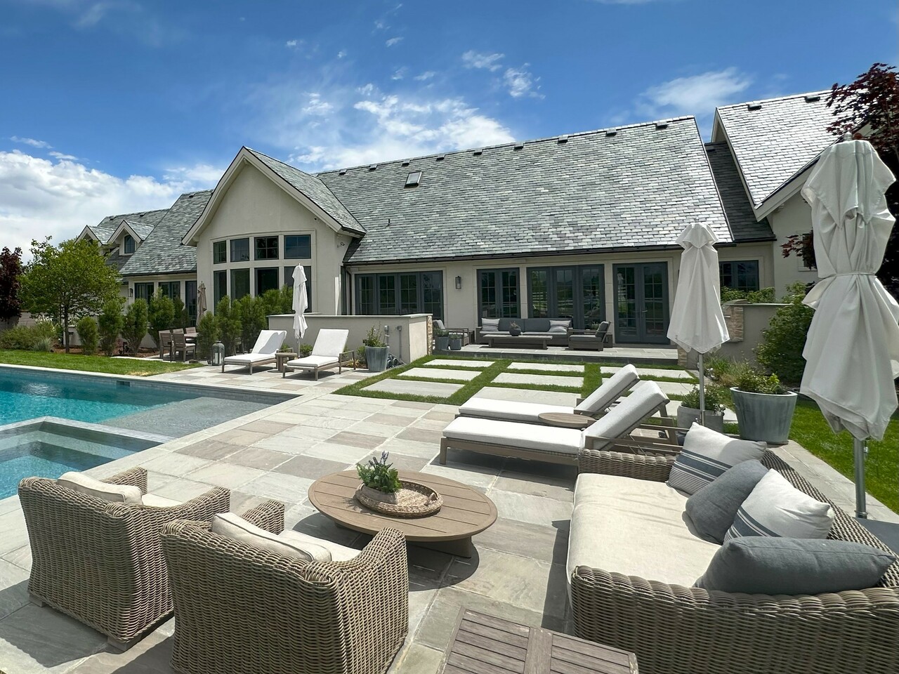 Craftsmen building a custom Boulder County landscape