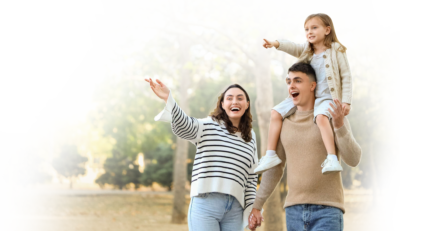 Happy family enjoying their Lafayette, Colorado landscape