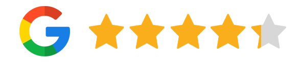 Google 4.5 star rating