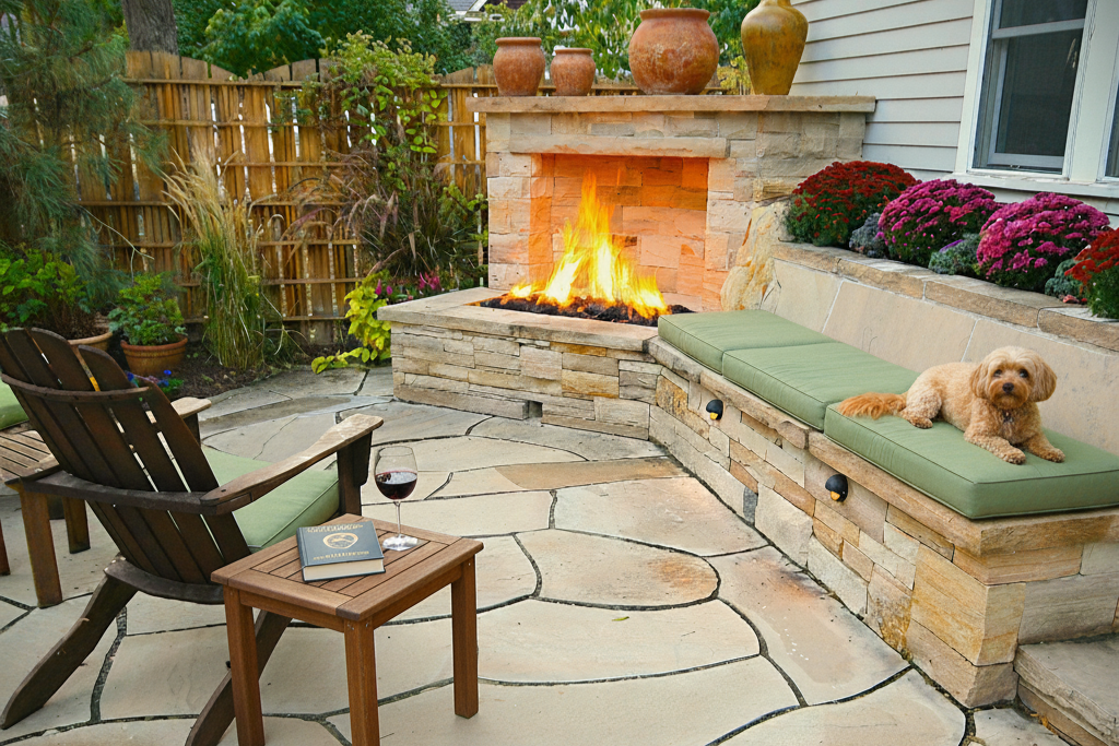 Fire Features project by Native Edge Landscapes