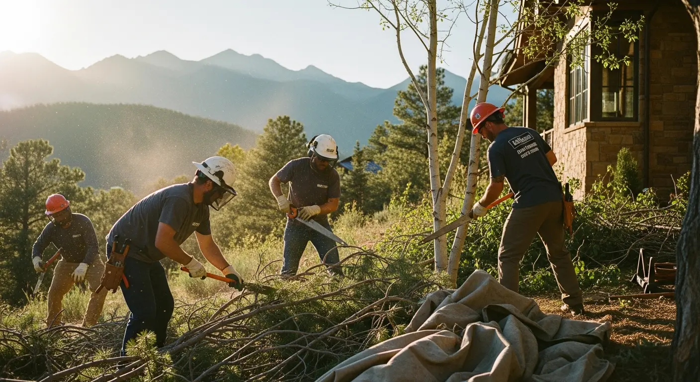 Fire Mitigation Landscaping in Boulder County, CO